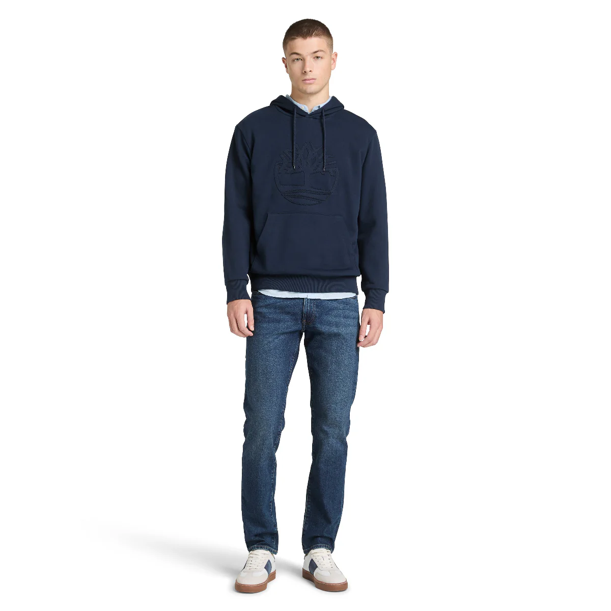 BUZO EMBROIDED TREE LOGO LOOPBACK HOODIE HOMBRE - Image 6