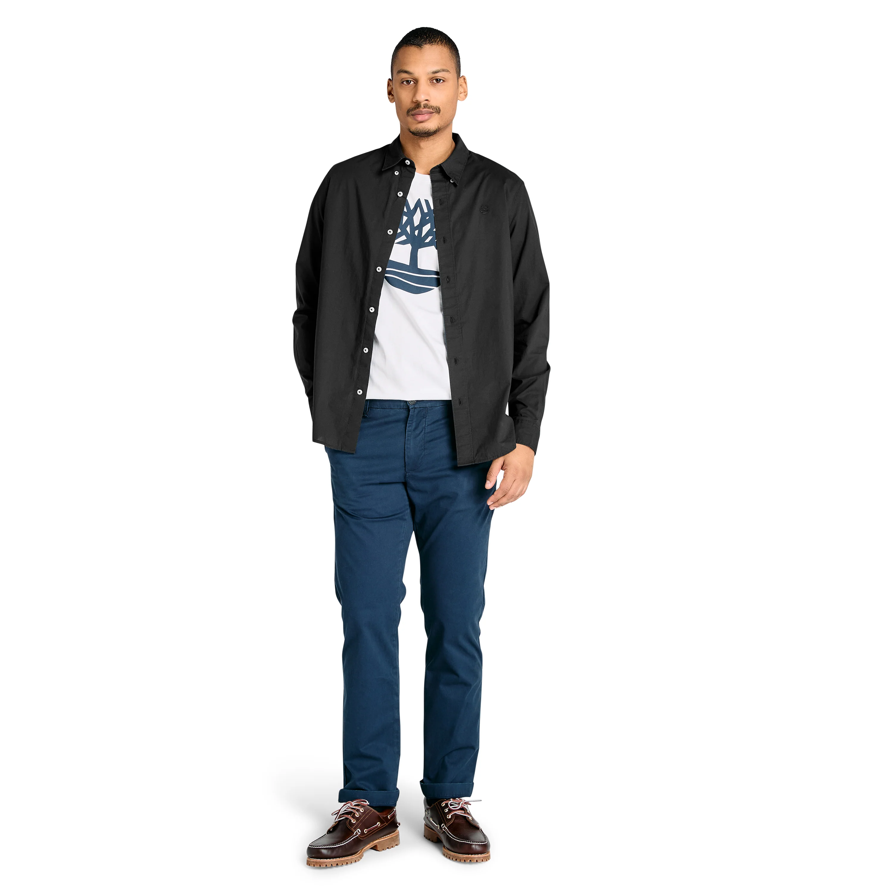 CAMISA LONG SLEEVE STRETCH POPLIN SHIRT HOMBRE - Image 12