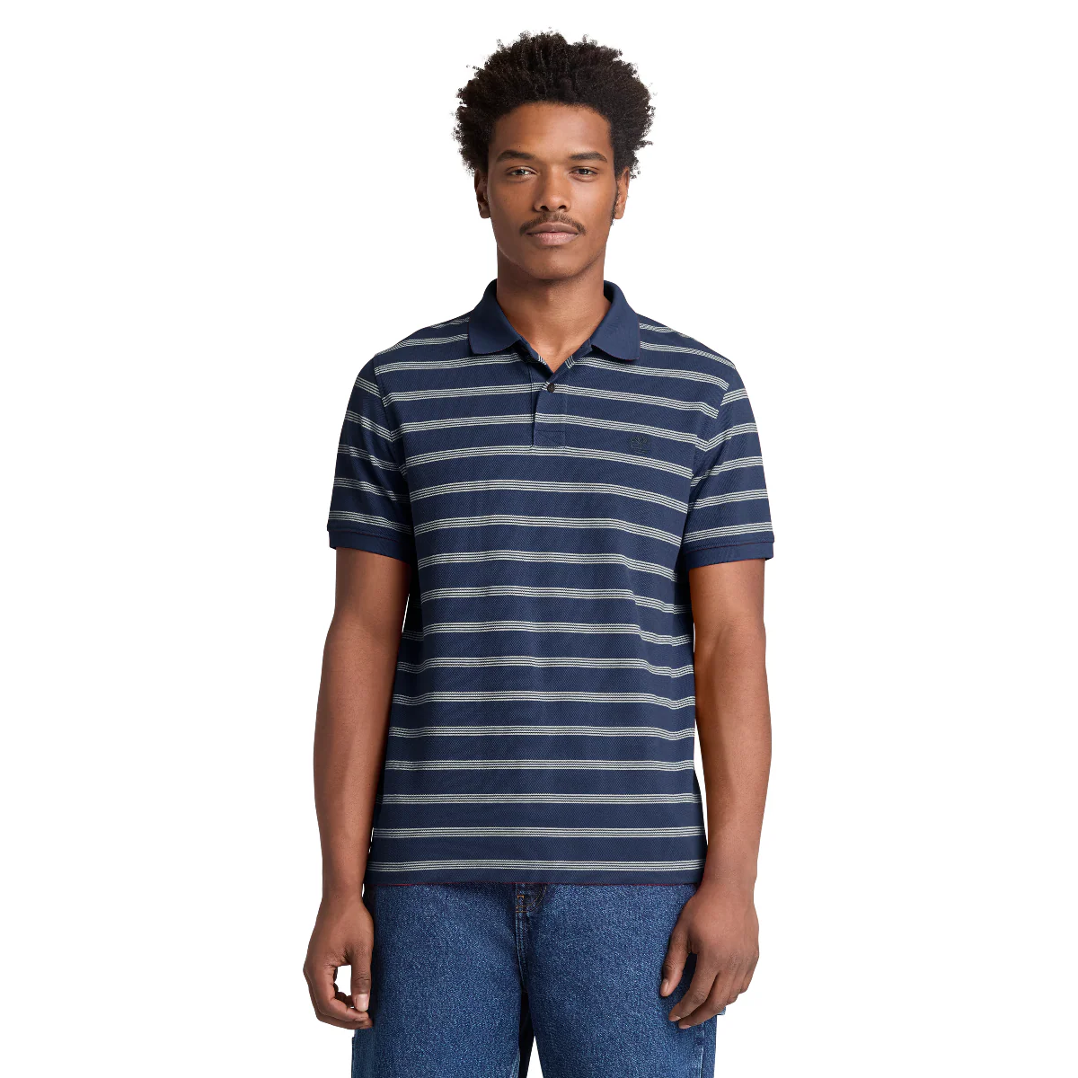 REMERA STRIPED PIQUE SHORT SLEEVE POLO REGULAR HOMBRE