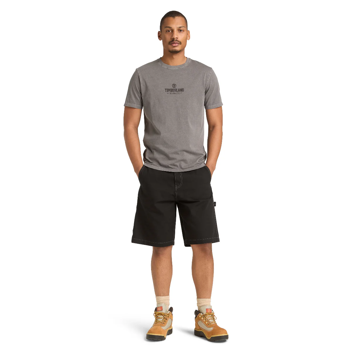 REMERA GARMENT DYED LOOPBACK HOODIE HOMBRE - Image 3