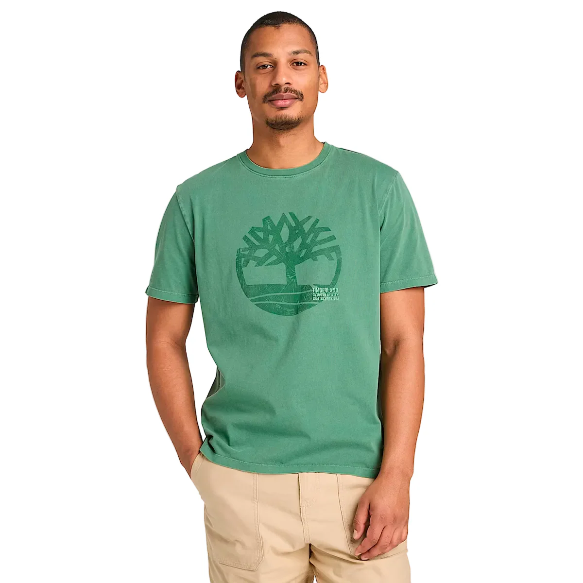 REMERA GARMENT DYE LOGO GRAPHIC TEE HOMBRE - Image 2